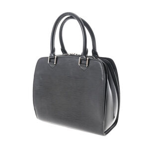 Louis Vuitton Black Noir Pont Leather Handbag Epi Neuf